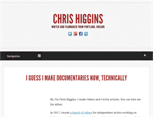 Tablet Screenshot of chrishiggins.com